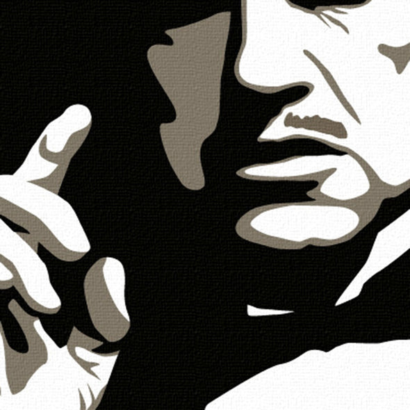 Popart schilderij The Godfather - Marlon Brando