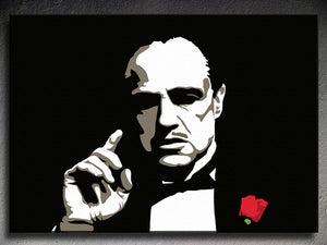 Popart schilderij The Godfather - Marlon Brando