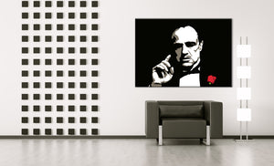 Popart schilderij The Godfather - Marlon Brando