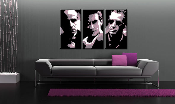 Popart schilderij Godfather 3 delig 3