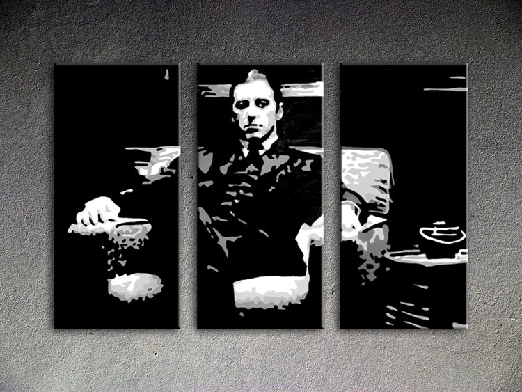 Popart schilderij Godfather 3 delig 6