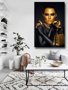 Plexiglas schilderij Golden Bag