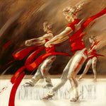Aluminium schilderij Dancing Ribbons