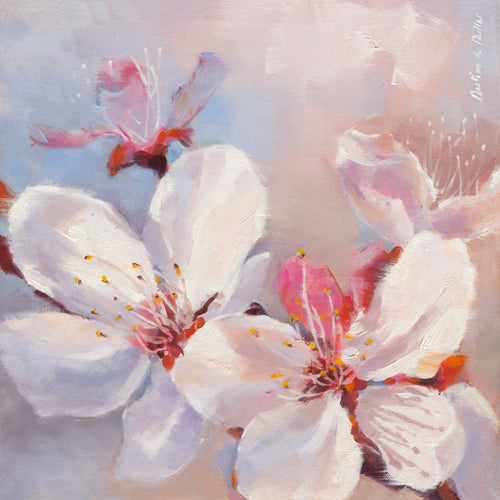 Plexiglas schilderij Prunus en fleurs I