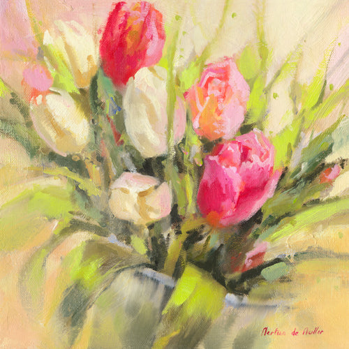Plexiglas schilderij Tulipes en abondance