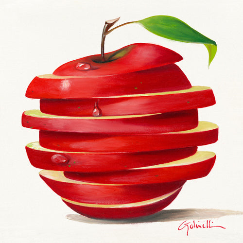 Plexiglas schilderij Red Apple Cut