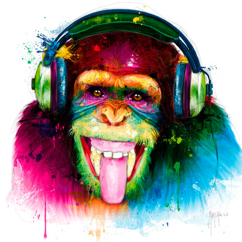 Plexiglas schilderij DJ Monkey