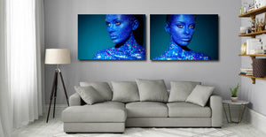 Plexiglas schilderij Sparkling Blue fotokunst