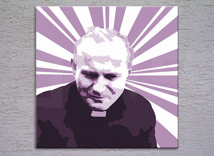 Popart schilderij Pope John Paul II. 2