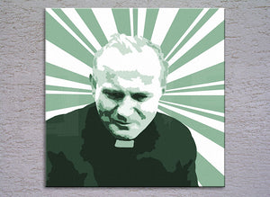 Popart schilderij Pope John Paul II. 3 delig