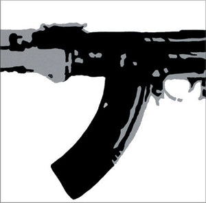 Popart schilderij Kalashnikov 1