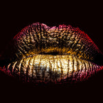 Aluminium schilderij Kissible Lips fotokunst