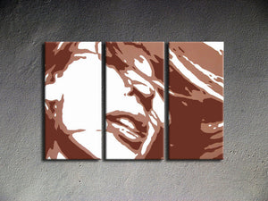 Popart schilderij Kylie Minogue 3 delig
