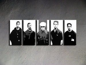 Popart schilderij Linkin Park 5 delig