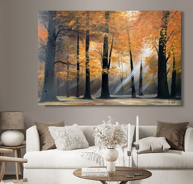 Olieverf schilderij Dawn 120x80