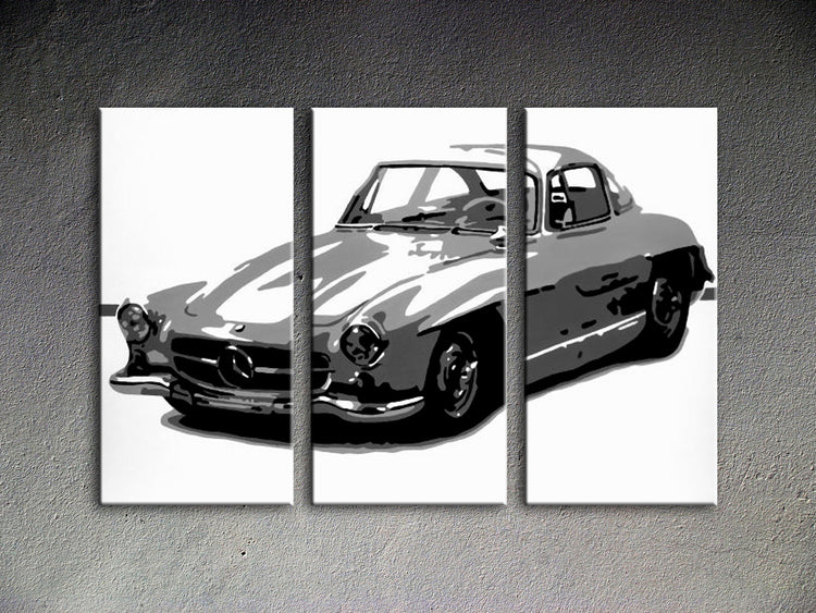 Popart schilderij Mercedes SL300