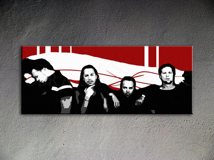 Popart schilderij Metallica 1 delig