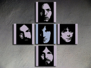 Popart schilderij Pink Floyd 5 delig
