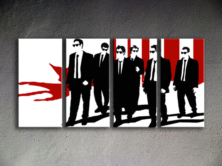 Popart schilderij Reservoir Dogs 4 delig 1