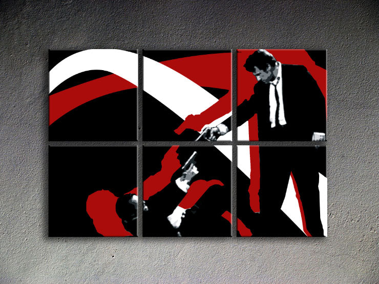 Popart schilderij Reservoir Dogs 6 delig