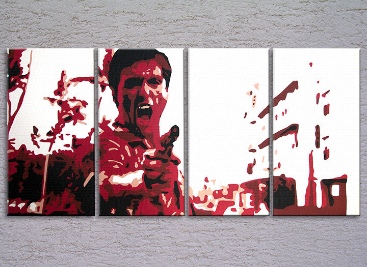 Popart schilderij Al Pacino 4 delig