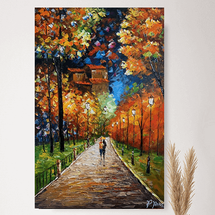 Olieverf schilderij Hyde Park 80x120