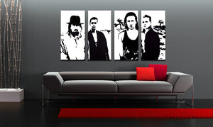 Popart schilderij U2 in Black 2